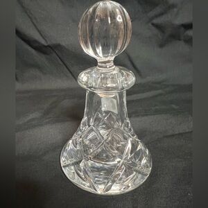 Mikasa Crystal Slovenia 5” Perfume Bottle Decanter
